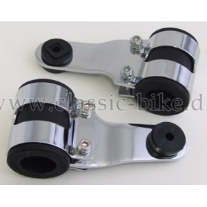 35mm/36mm Universal Chrome  lygte holder