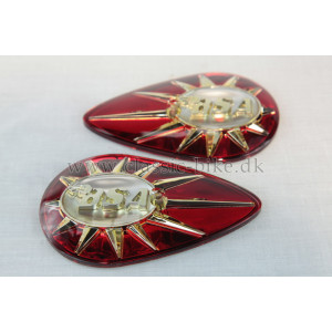 40-9014/15 TANK BADGE RED PEAR DROP 