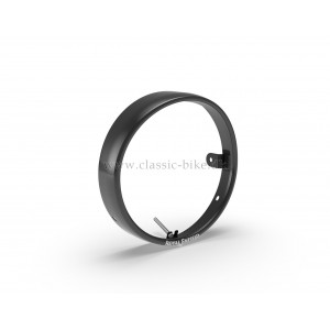 HEADLAMP RIM SET/AERO VISOR, BLACK  sort