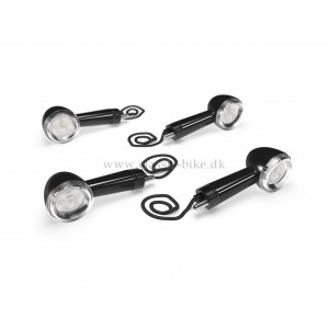 BLACK LED INDICATORS, (SET OF 4) sæt