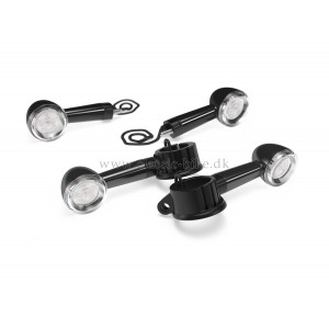 BLACK LED INDICATORS, (Set of 4),sæt