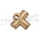 60-7176  3 Way Brass Brake Pipe Connector