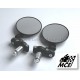 Black Bar End Mirrors - Round (Par)